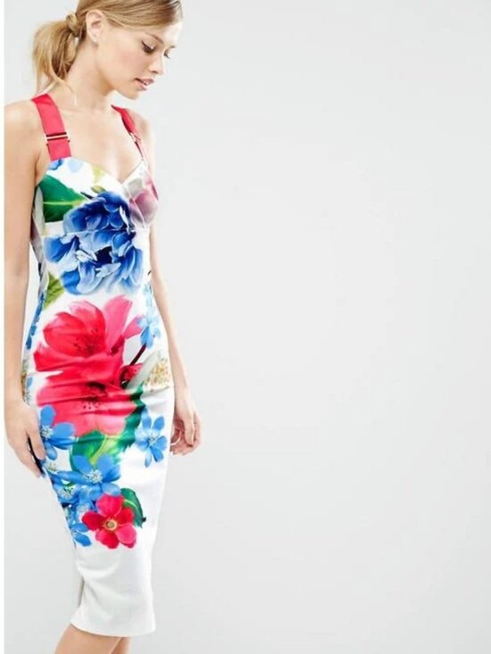 Ted Baker Dresses & Skirts - NWT Ted Baker Alexie Forget Me Not Floral Midi Dress - Size US 2